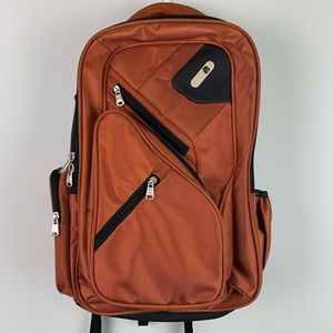 Ful full size backpack orange black back support